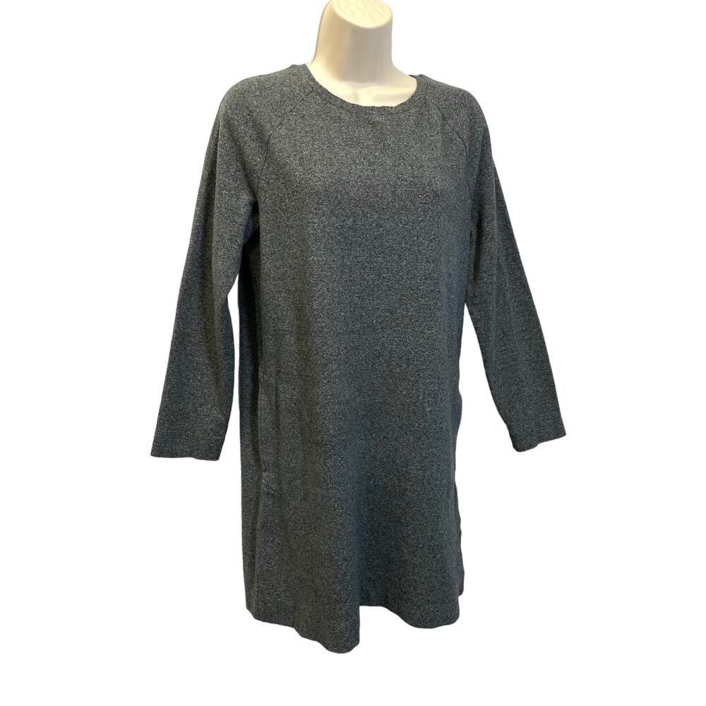 J. Jill Knit Minidress, Small, Cotton/Spandex Stretch,‎ Raglan sleeve, Gray